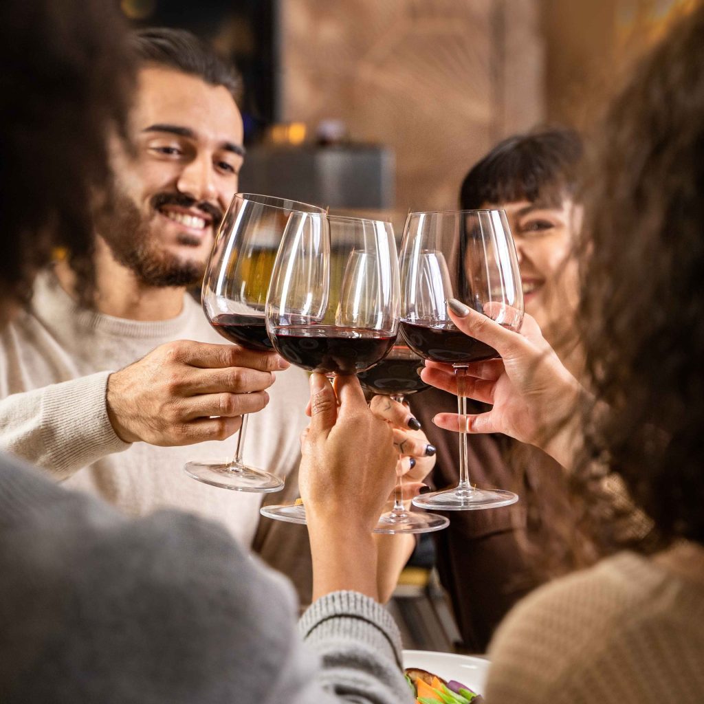 People dining in the restaurant.
