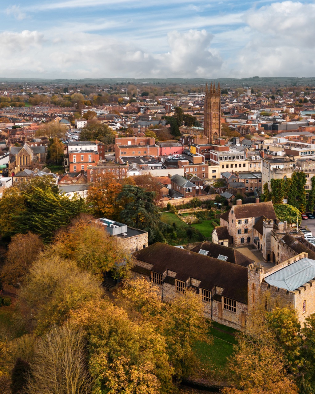 Taunton from the sky